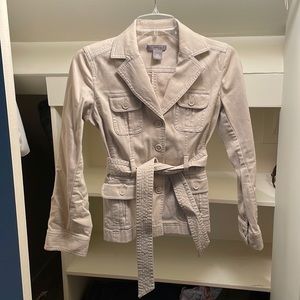 Khaki light weight spring jacket
